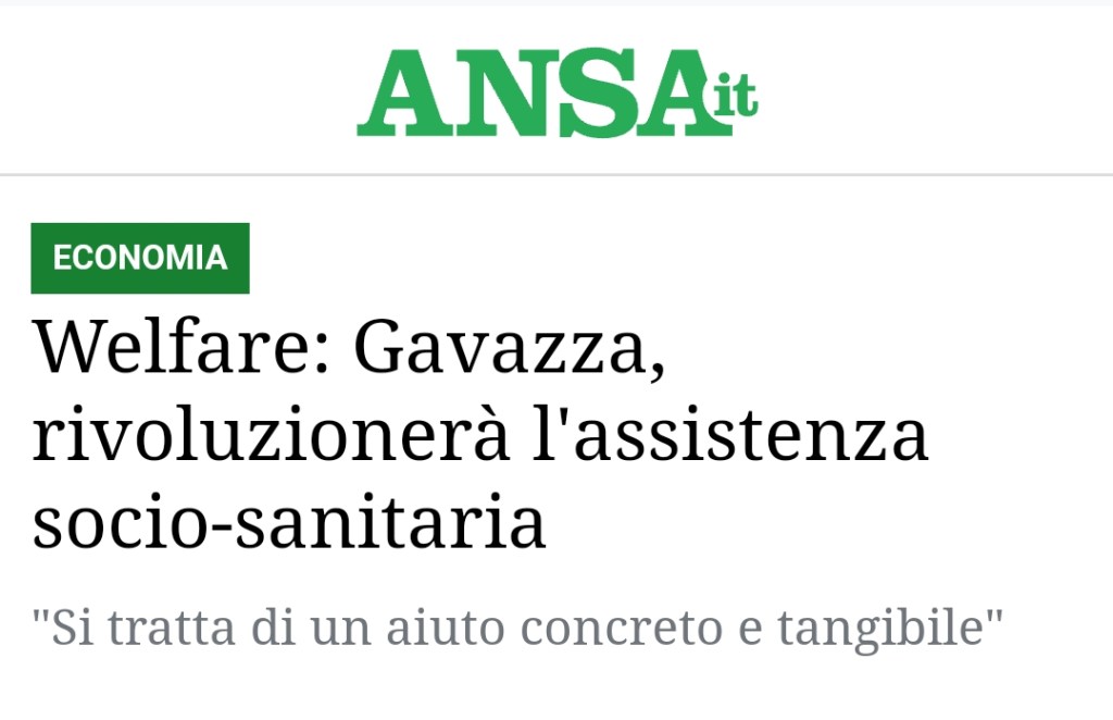 Bonus Badanti – Welfare: Gavazza, rivoluzionerà l’assistenza socio-sanitaria